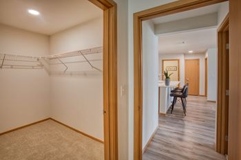 Spacious walk-in closets*