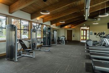 Fieldhouse with fitness center and locker rooms