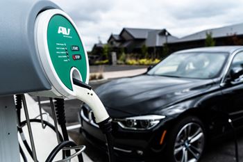 Electric car charging station