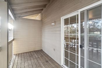 Private enclosed balcony