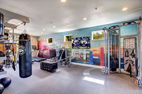 Dupont apartment for rent - fitness center with cardio and weight equipment at Clock Tower Village, DuPont, 98327