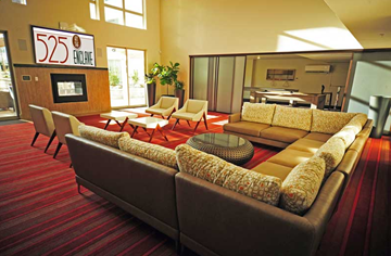 Seattle apartment for rent - A living room with a couch and chairs.