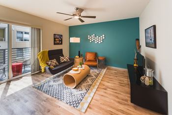 Vinyl, plank wood flooring in living areas