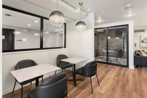 Seattle apartment for rent - a dining room with tables and chairs