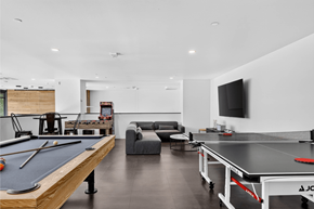 Redmond townhouse for rent - A room with a pool table and a couch.