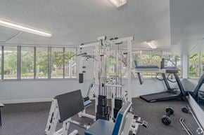 Lauderdale Lakes apartment for rent - A well-equipped gym with a variety of exercise machines and weights.