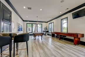 Irving apartment for rent - Resident game room with shuffleboard and pool table