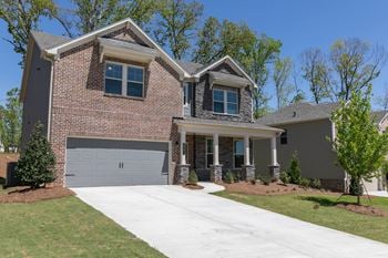 Two car attached garages with remote and app control
