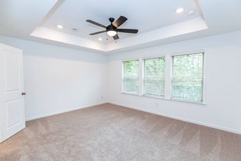 Tray ceiling in bedrooms
