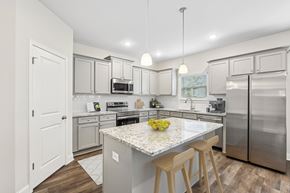 Jefferson apartment for rent - Another view of the spacious kitchen and stainless steel appliances