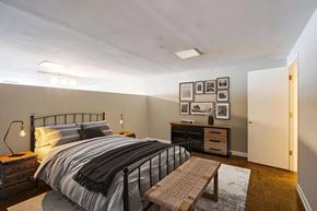 Memphis apartment for rent - a bedroom with a bed and a closet