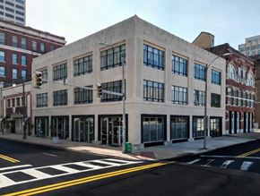 Memphis apartment for rent - A large building with the words "Mid-South Cotton Exchange" on the side.