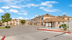 El Paso apartment for rent - A sunny day at the apartment complex with clear blue skies.