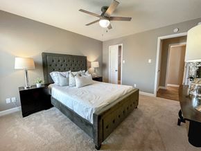 St Peters apartment for rent - Bedroom With Ceiling Fan at Vanderbilt Apartments, St Peters, MO