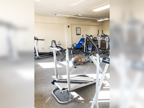 Alton apartment for rent - a group of exercise equipment in a gym