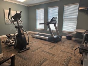 Elizabeth City apartment for rent - A room with exercise equipment and a window.