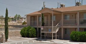 El Paso apartment for rent - an apartment building with a balcony and a parking lot