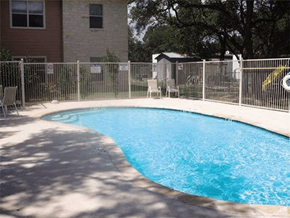 Bandera apartment for rent - a swimming pool with a fence around it