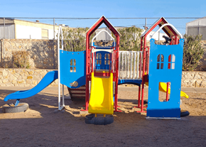 El Paso apartment for rent - a playground with a swing set and slides