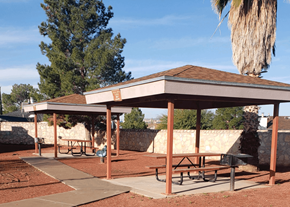 El Paso apartment for rent - a picnic pavilion with benches in a park