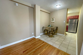 St. Louis apartment for rent - Living room and diningat Convent Gardens Apartments, St. Louis