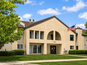 Tulsa apartment for rent - A building with the number 7334 on it.