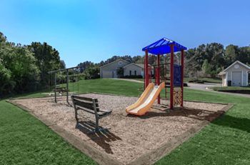 Playground with slide