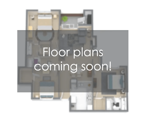 Floor plan for 3 beds, 2 baths, 984 sqft