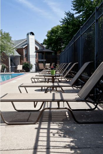 Poolside sundecks