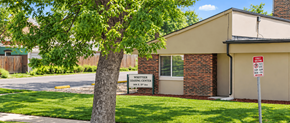 Denver apartment for rent - A house with a sign in front of it.