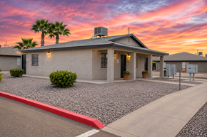 El Paso apartment for rent - A house with a red curb in front of it.