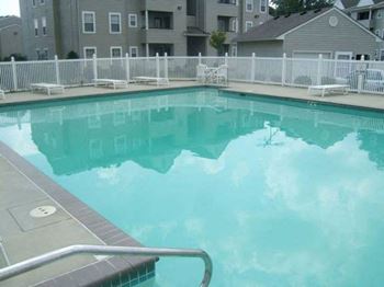Resort style pool with deck