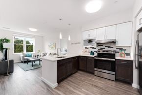 Providence apartment for rent - Station Row Model apartment, stainless appliances and open kitchen