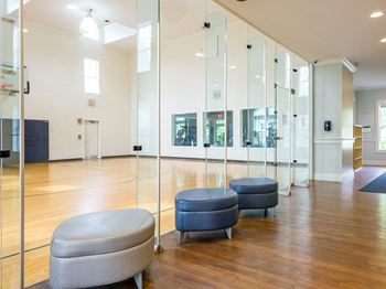 Indoor basketball court