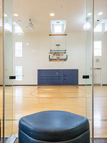 Indoor basketball court