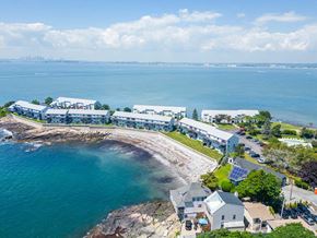 Nahant apartment for rent - a view of the bass point from the air
