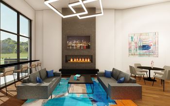 Fireplace lounge