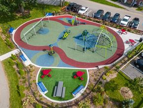 Framingham apartment for rent - Pelham playground and seating with grilling area