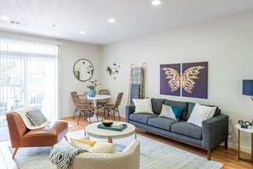 Stoughton apartment for rent - a living room with a couch and a table