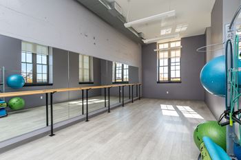 Fitness center with yoga space