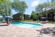 Quincy apartment for rent - Quincy commons pool with apartments in background