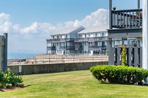 Nahant apartment for rent - a view of the ocean and bass point from the back of the property