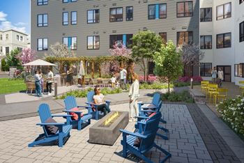 Outdoor courtyard