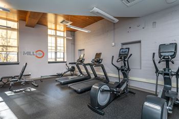 Fitness center with yoga space