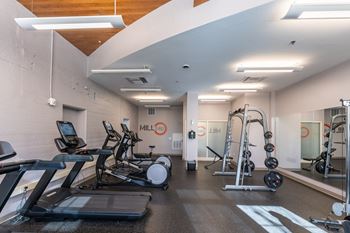 Fitness center with yoga space