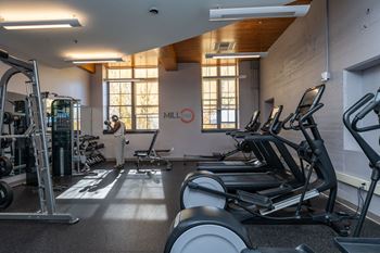 Fitness center with yoga space