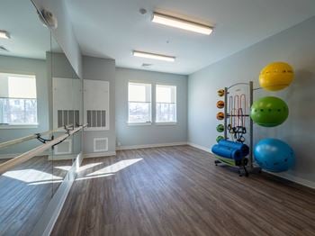 Fitness center with yoga studio