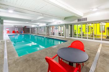 Pool seating area