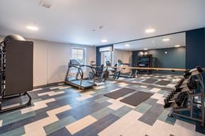 Branford apartment for rent - Fitness Center with Weights and Cardio at Shoreline Grove Apartments in Branford CT.