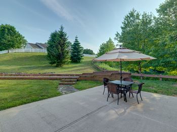 Lush landscaping